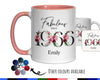 60th Birthday Gift for Women - Fabulous Since 1966 Personalised Coffee Mug Coaster Age 60 Gift for Her - Ladies Floral Design Mum BNC60M