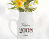18th Birthday Gift for Her - Fabulous Since 2008 Small Personalised Flower Pot Vase 18 Gift for Women Floral Design Daughter Sister BNC18