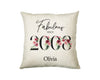 18th Birthday Gift for Women - Personalised 2008 Birthday Cushion Age 18 Gift for Her Ladies Floral Design Daughter Sister Eighteen BNC18C