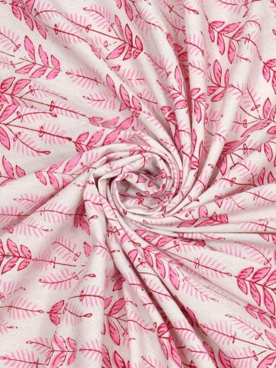 Hand Block Printed (Maroon Motifs) Pure Cotton Table Cloth