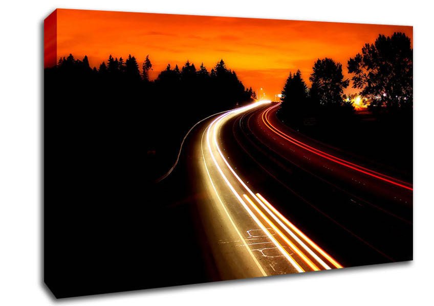 Interstate Highway Canvas Wall Art - Zestio