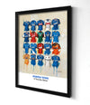 Ipswich Town FC Shirts - A2 Limited Edition Prints