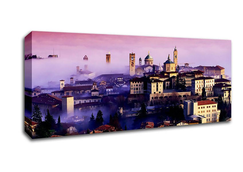 Italian City Mist Canvas Wall Art - Zestio