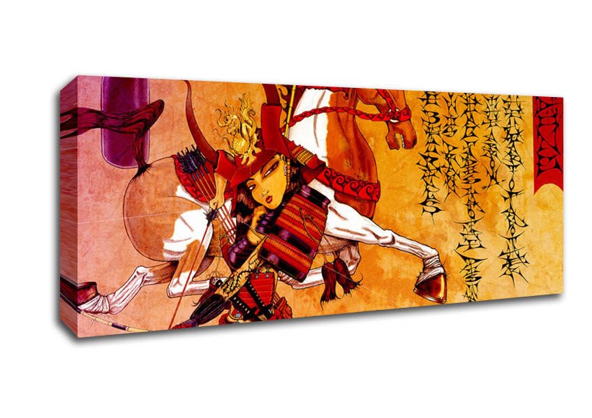 Japanese Arrow Is Drawn Canvas Wall Art - Zestio