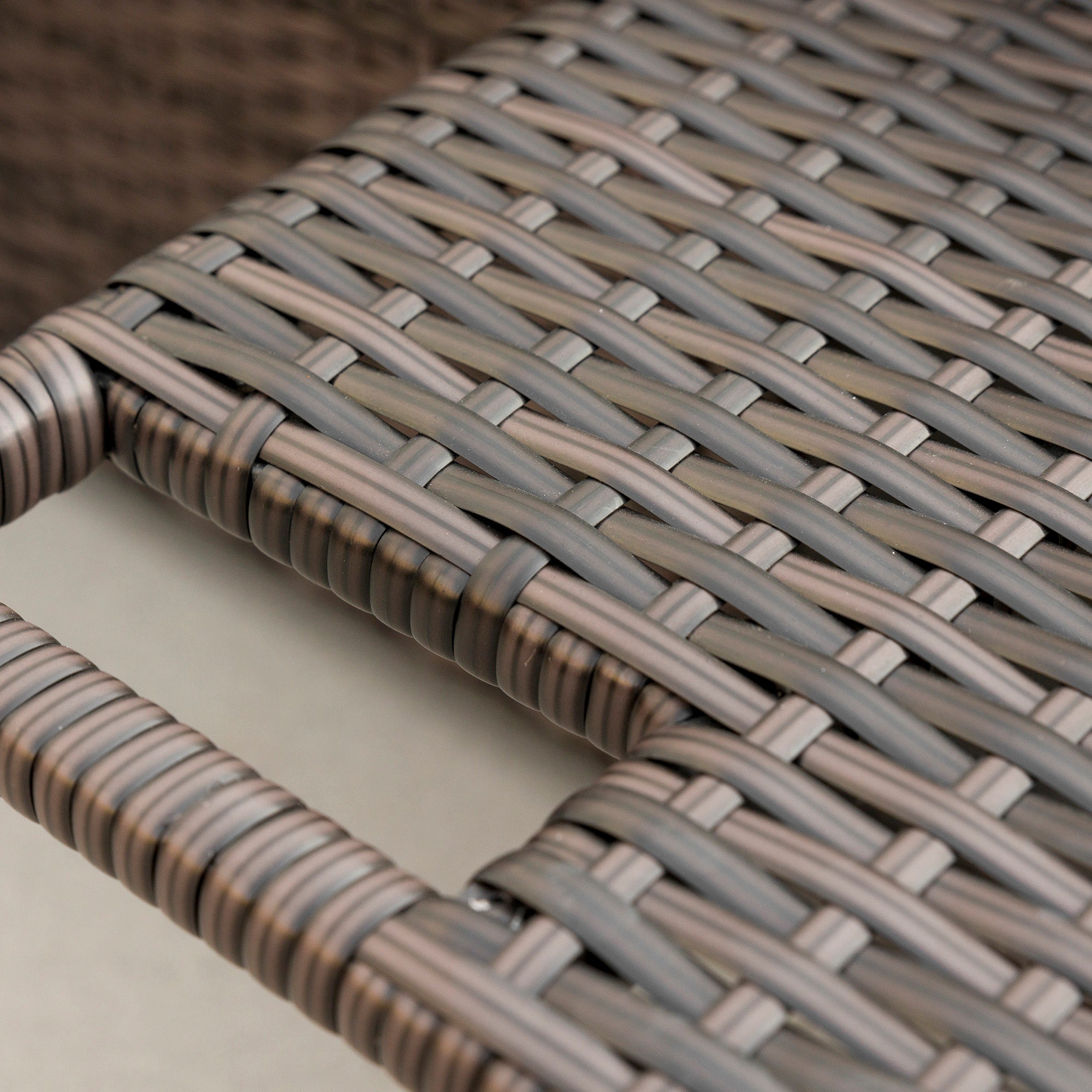 2 Seater Double Rattan Sun Lounger Recliner Day Bed Wicker Sofa Outsunny