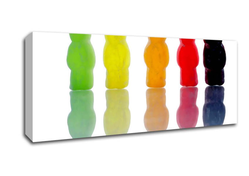 Jelly Baby March Canvas Wall Art - Zestio