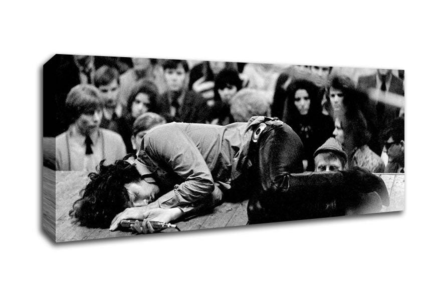 Jim Morrison Stage Canvas Wall Art - Zestio