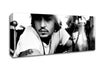 Johnny Depp Hat B n W Canvas Wall Art - Zestio