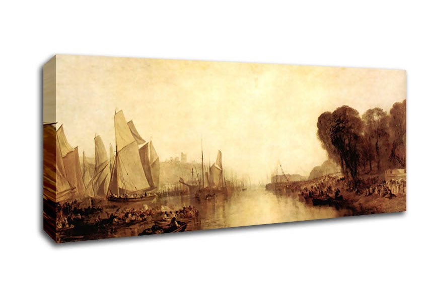 Joseph Mallord Turner East Cowes Castle Canvas Wall Art - Zestio