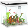 PawHut 14L Small Fish Tank with Filter System, LED Lights, Water Pump