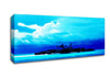 Just Turquoise Canvas Wall Art - Zestio