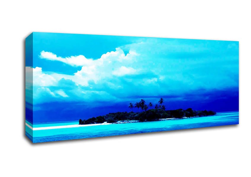 Just Turquoise Canvas Wall Art - Zestio
