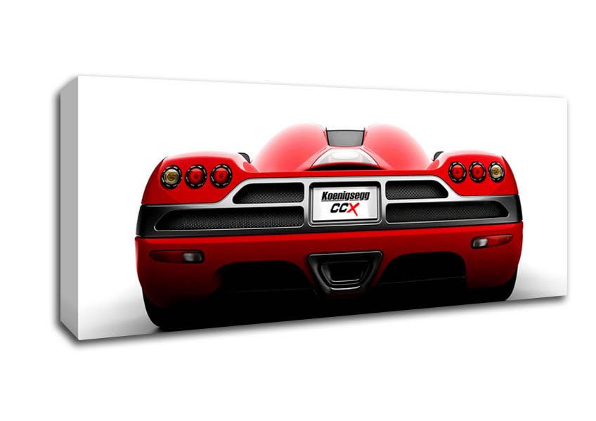 Keonigsegg Super Car Rear Canvas Wall Art - Zestio