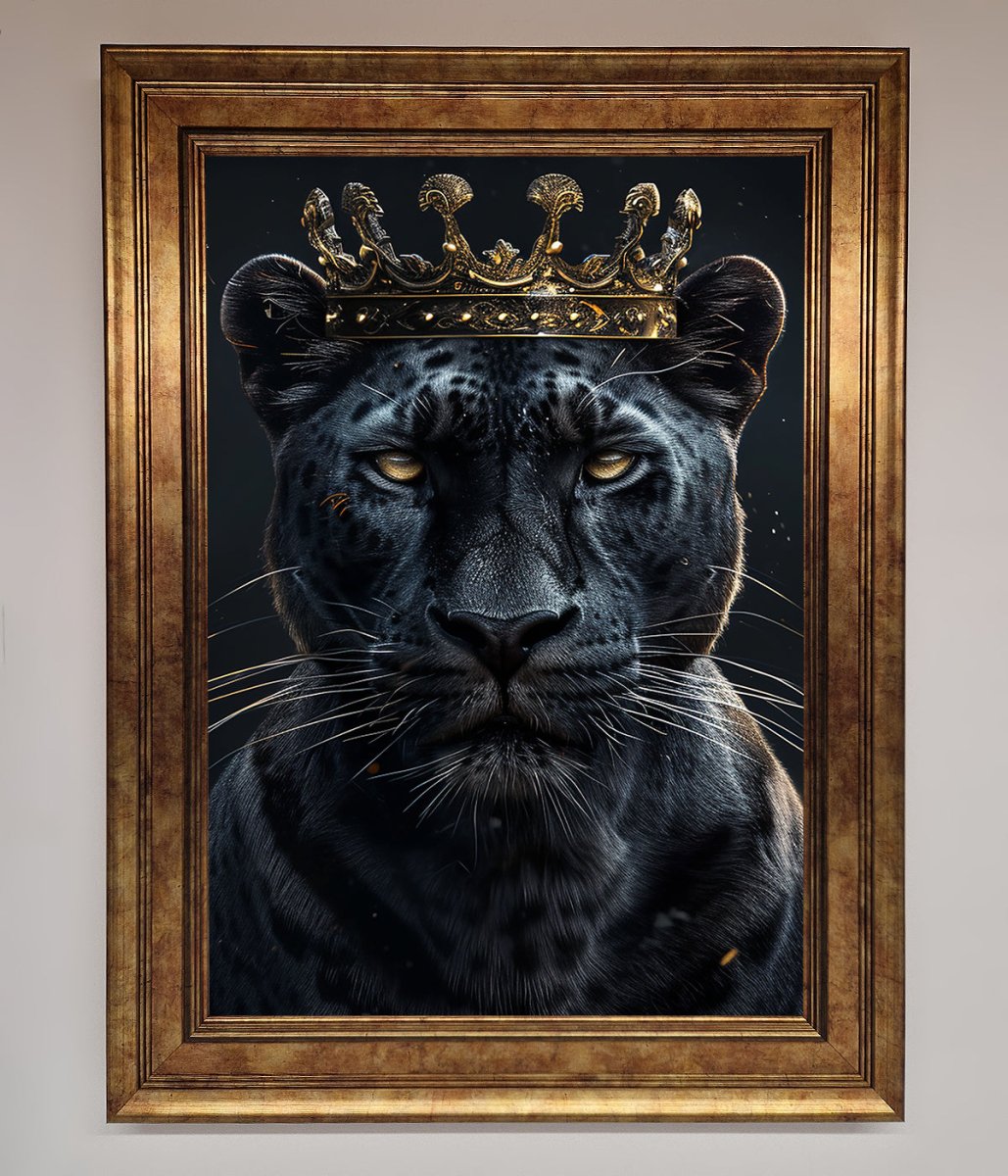 King Panther Framed Wall Art - Zestio