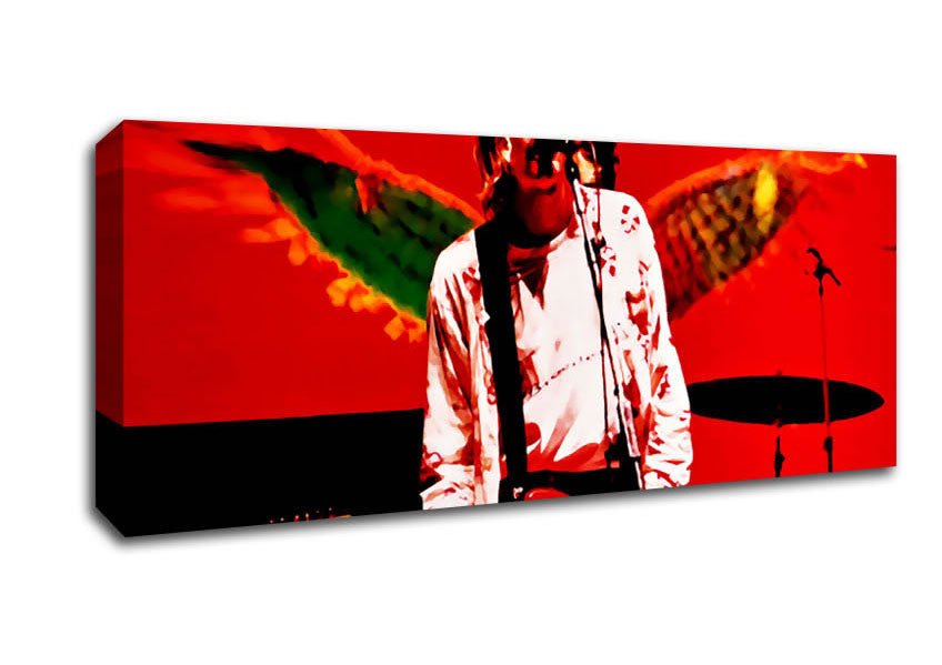 Kurt Cobain Angel Wings Canvas Wall Art - Zestio