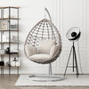 Kye Rattan Garden Hanging Egg Chair with Stand, Indoor/ Outdoor Furniture