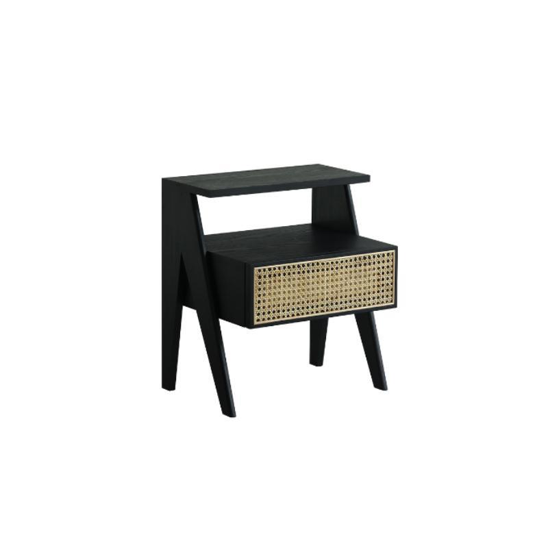 Lambeth Bedside Table, Black