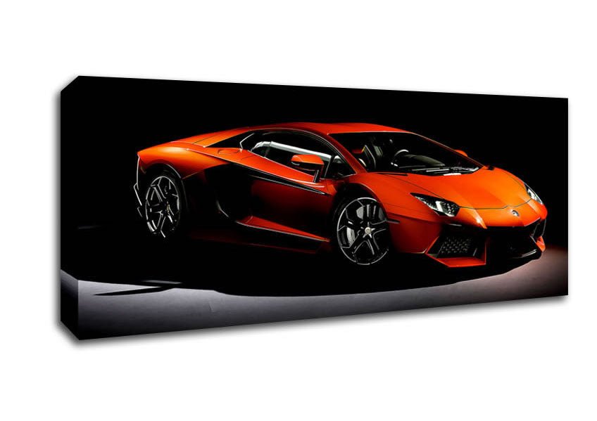 Lamborghini Aventador Orange Canvas Wall Art - Zestio