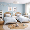 Large Fluted Wall Panels in Baby Blue - 240cm x 60cm - Zestio