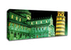 Leaning Tower Of Pisa Green Hue Canvas Wall Art - Zestio