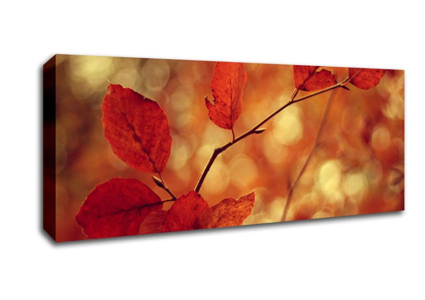 Leaves In Autumn Canvas Wall Art - Zestio