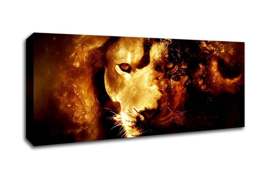 Leo The Lion Canvas Wall Art - Zestio