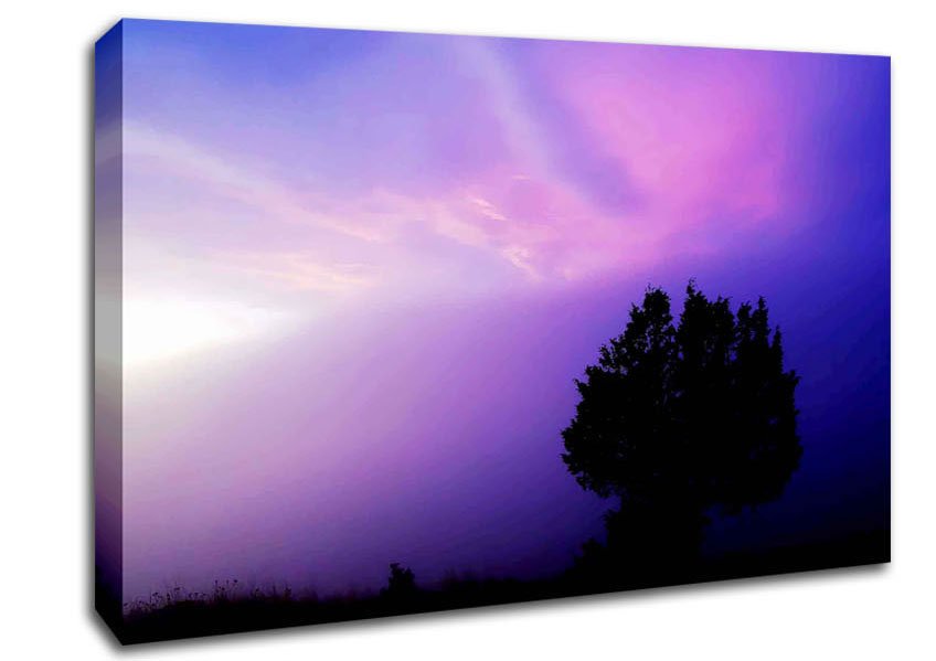 Lilac Tree Light Canvas Wall Art - Zestio