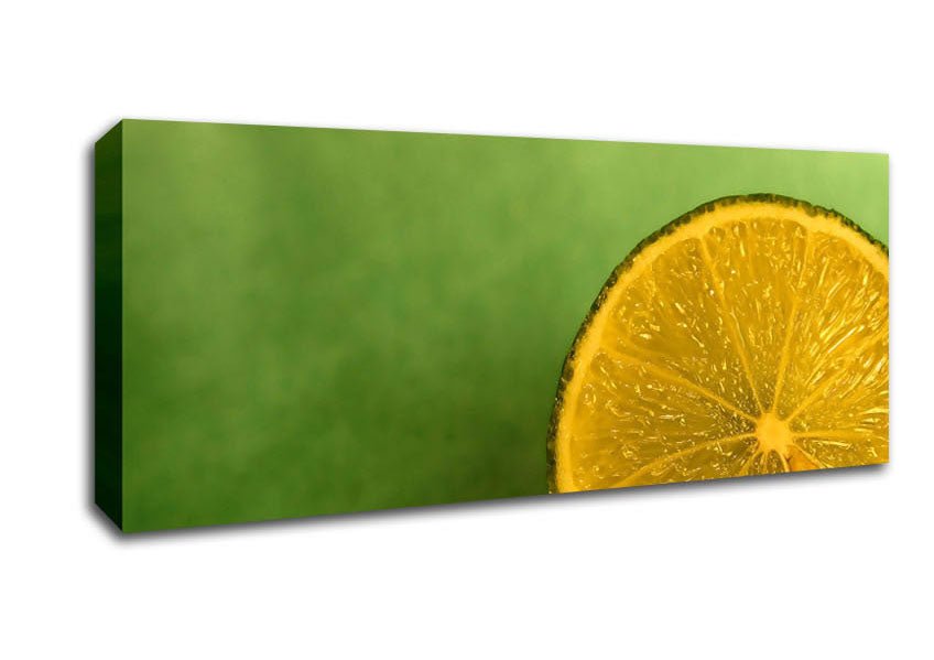 Lime Close Up Canvas Wall Art - Zestio