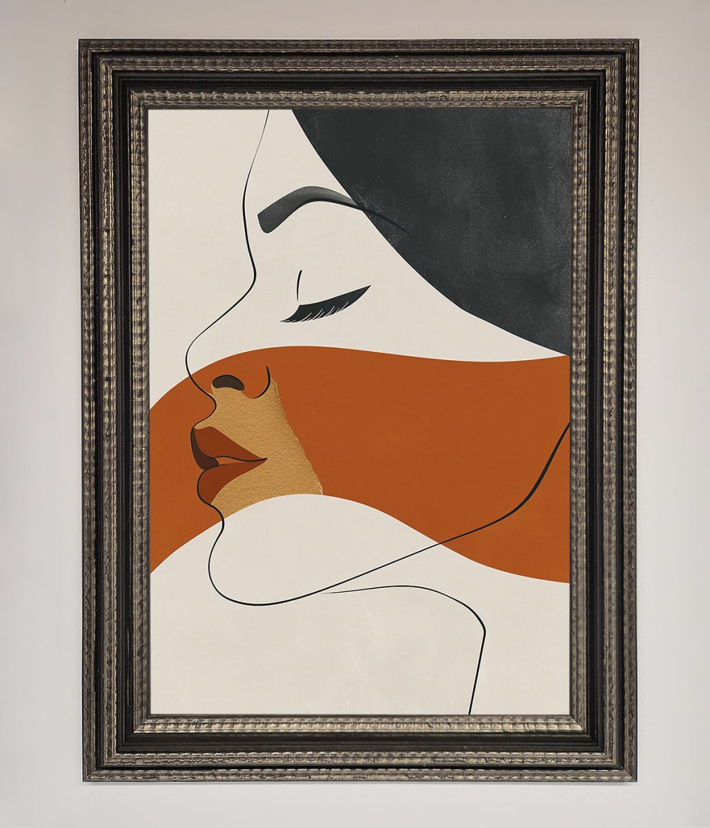 Line Drawing Flow Framed Wall Art - Zestio