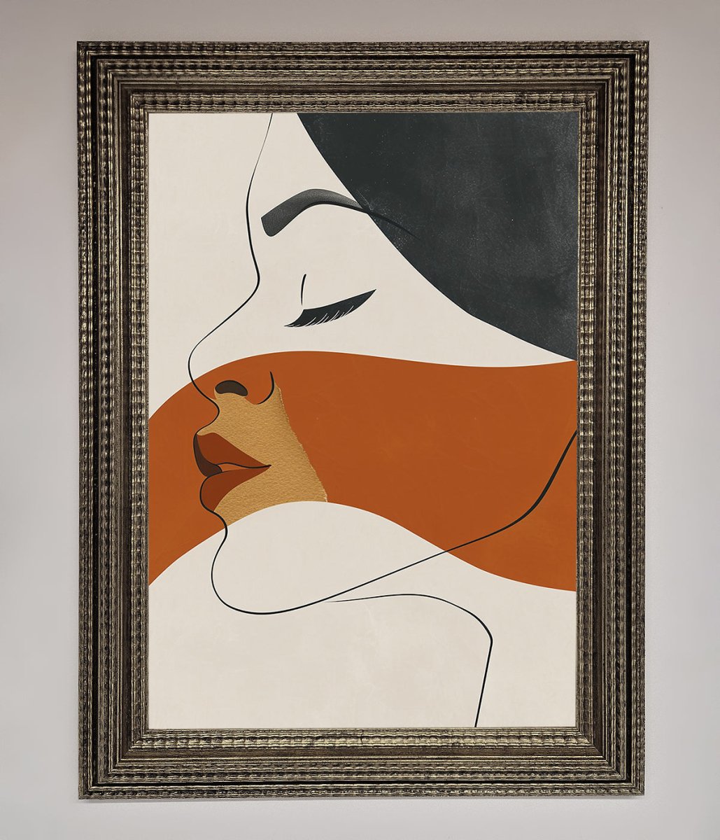 Line Drawing Flow Framed Wall Art - Zestio