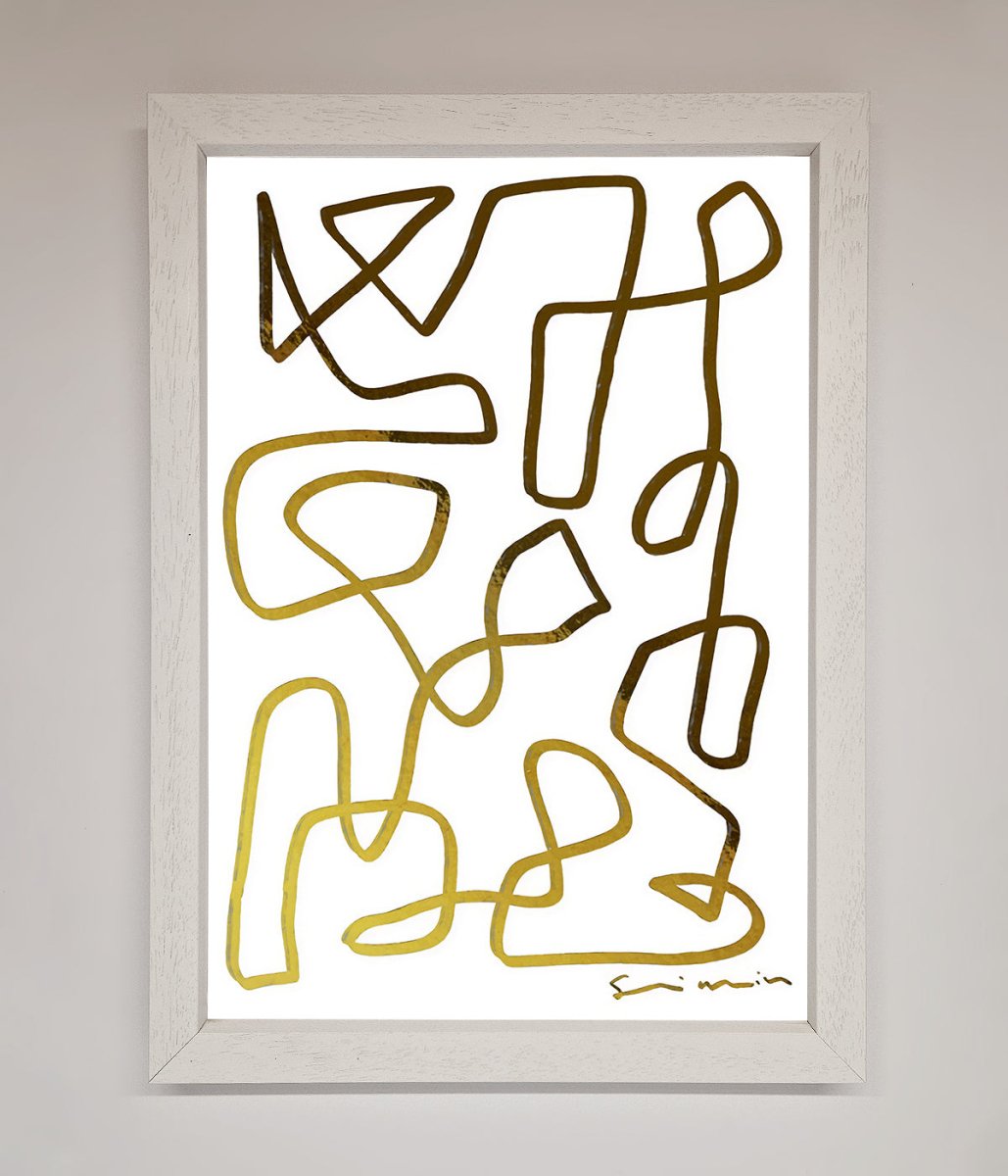 Line Squiggle Foil Print - Zestio
