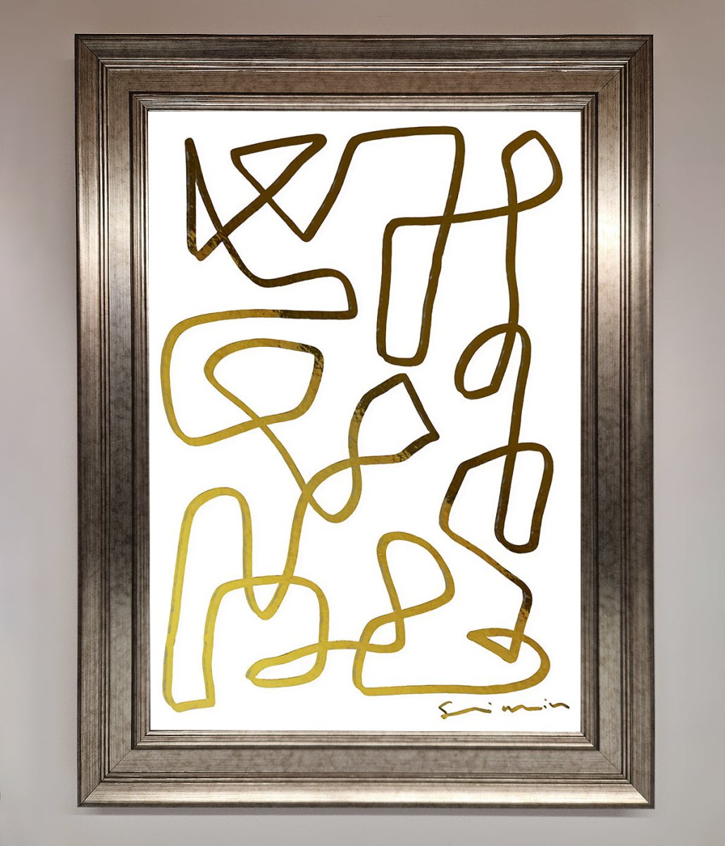 Line Squiggle Foil Print - Zestio