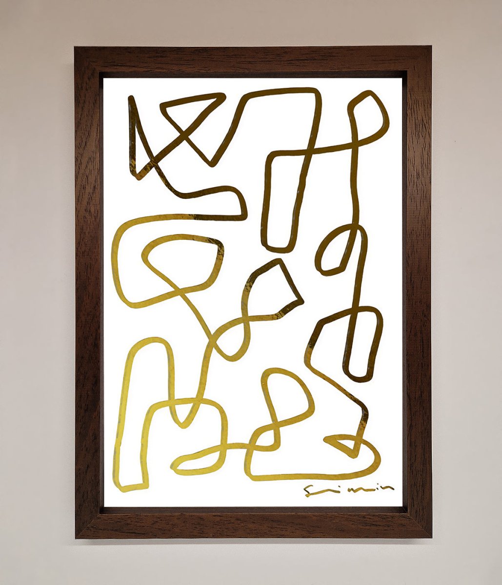 Line Squiggle Foil Print - Zestio