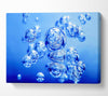 Liquid Blue Bubbles Canvas Wall Art - Zestio