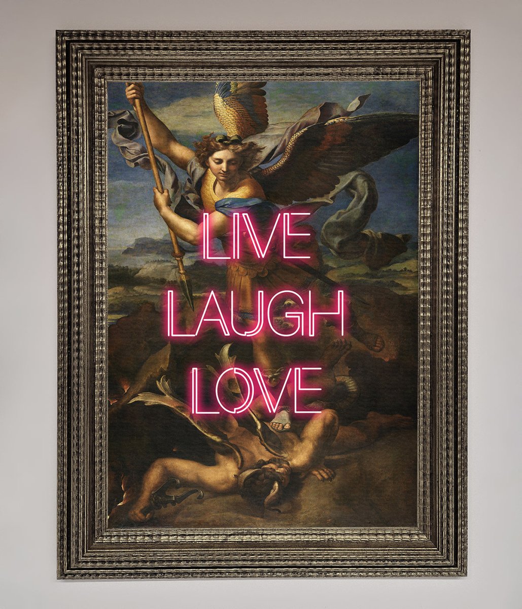 Live Laugh Love Quote Framed Poster - Zestio