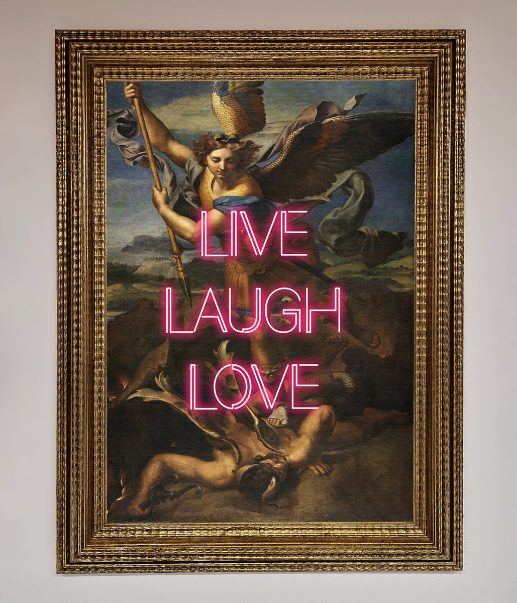 Live Laugh Love Quote Framed Poster - Zestio