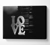Love Black And White Canvas Wall Art - Zestio