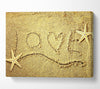 Love Message In The Sand Canvas Wall Art - Zestio