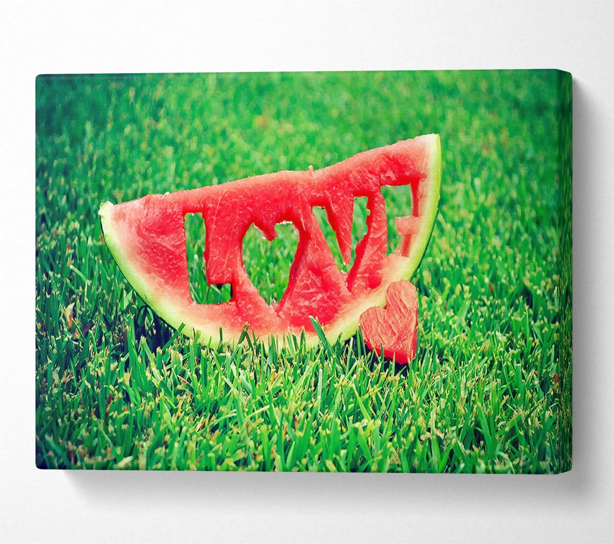 Love Watermelon Canvas Wall Art - Zestio
