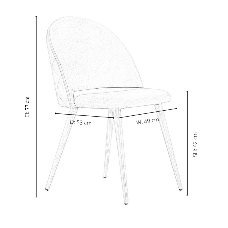 Lucia Halo Dining Set, a Table and Chairs Set of 4, Oak/Grey - Zestio