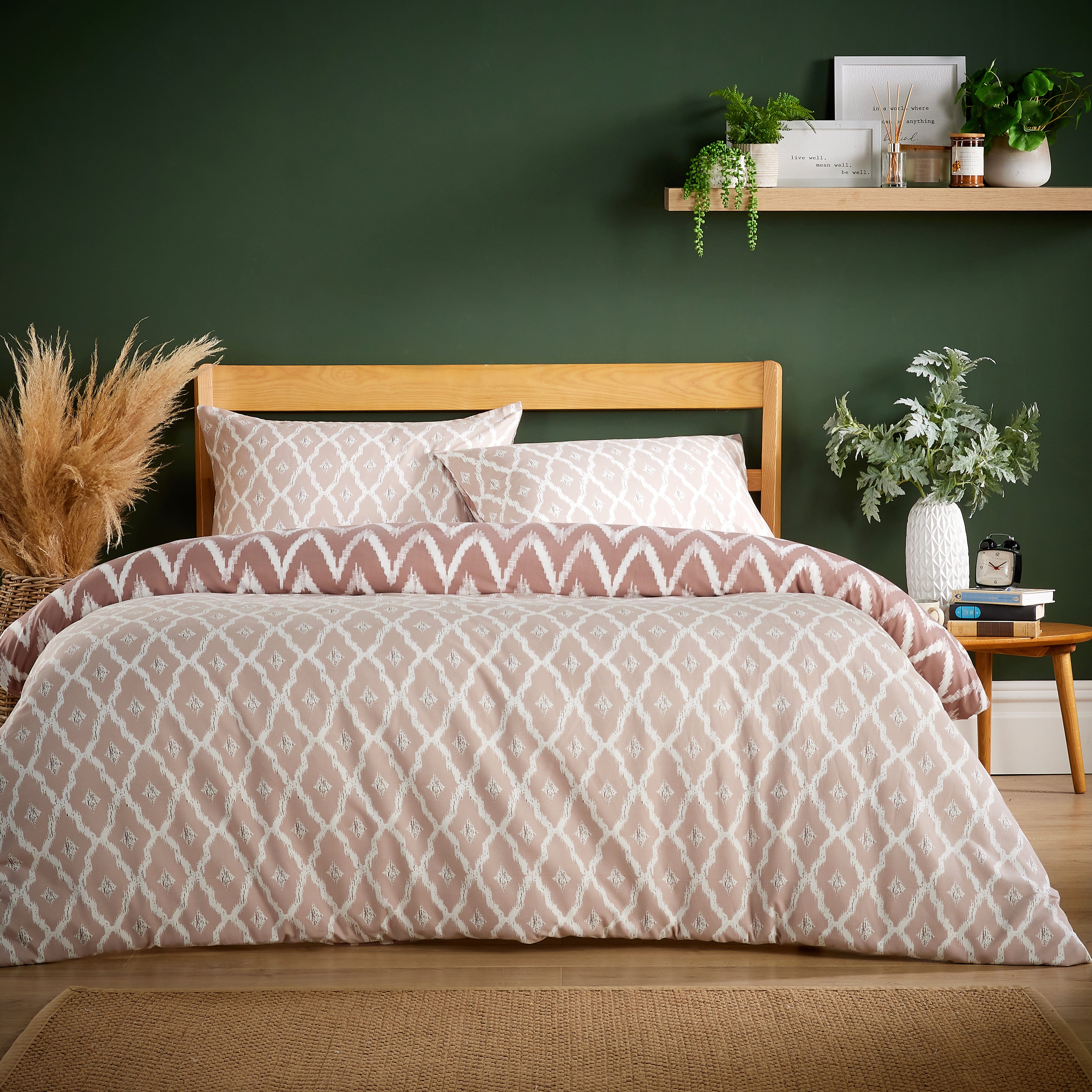 OLIVIA ROCCO Madeira Natural Super Soft Flannel Duvet Cover Set With Pillowcases In Multiple Sizes For Warm Cozy Nights Collection