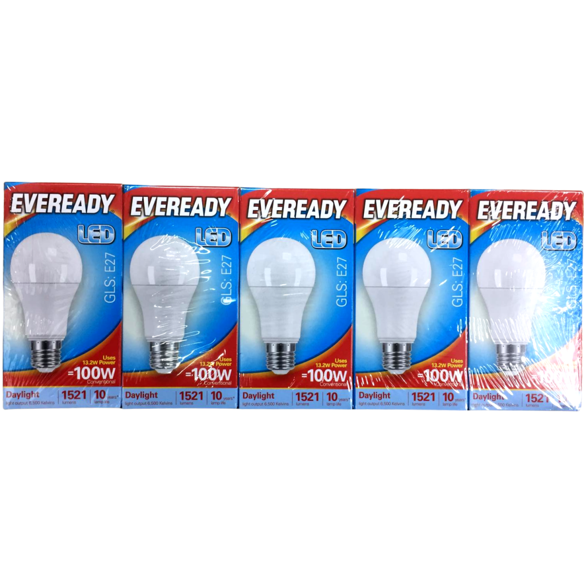 Eveready LED Candle 1521LM GLS E27  Day Light 100W Pack of 5