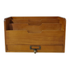 Letter Rack Document Rack Wooden Office Shelf Post Tray Desk Organiser Letter Tray Box For Magazines Papers and Documents