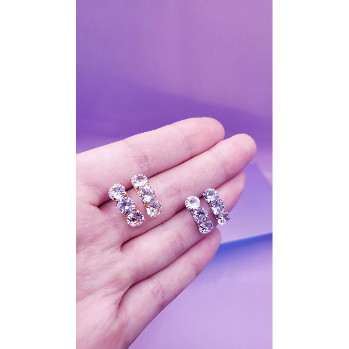 Shine Crystal Stud Earrings