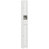 HOMCOM 20cm Slim Bathroom Storage Cabinet with Adjustable Shelves White