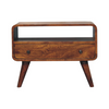 Artisan Furniture Solid Wood Mini Chestnut Curved Media Unit