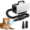 PawHut 2200W Dog Hair Dryer w/ Auto Adjustable Temperature & Airflow, White