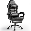 Video Game Chair for Adults, Computer Chair Gaming Chairs for Kids, Adjustable Lumbar Pillow Headrest Office Desk Chair Gamer Chair with Footrest