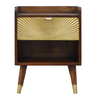 Artisan Furniture Solid Wood Manila Gold One Drawer Bedside