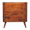 Artisan Furniture Solid Wood Bera Chest, Light Brown, 3 Drawers